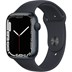 Apple Watch Seri 7 Gps, 45MM Siyah Alüminyum Kasa ve Siyah Spor Kordon resmi